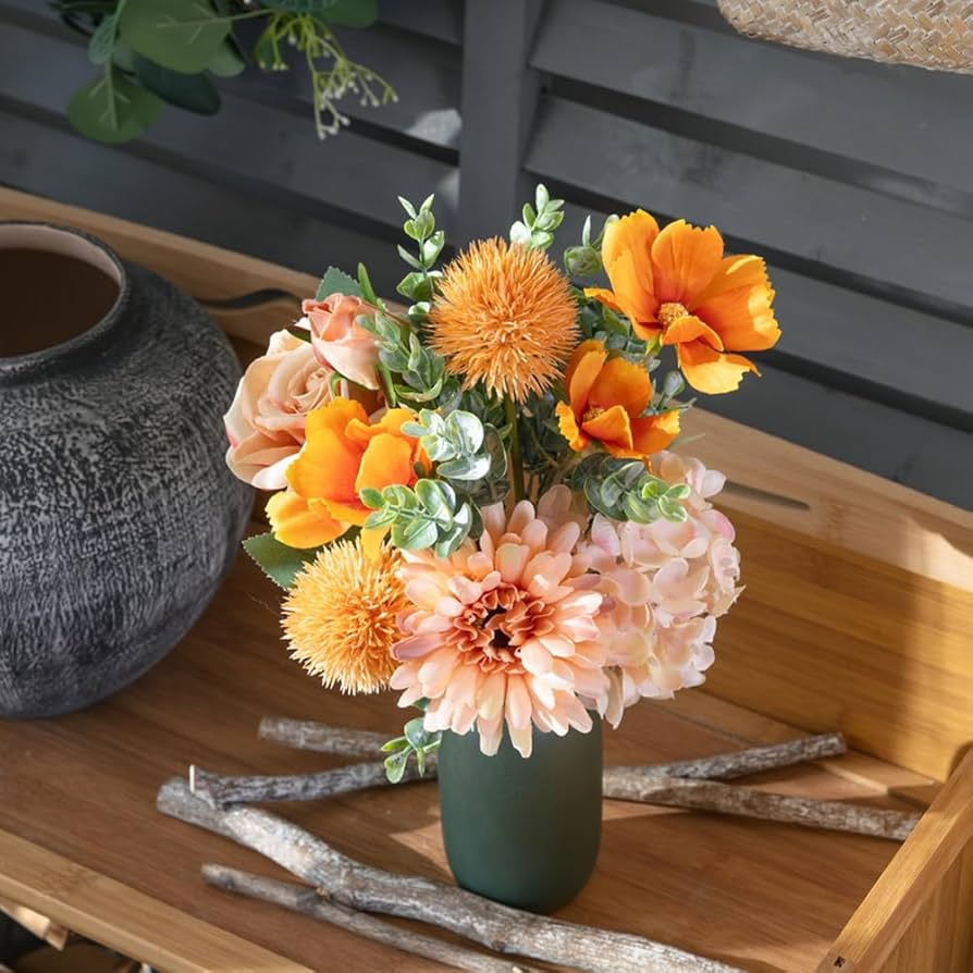 バラ アーティフィシャルフラワー 造花 ピンク オレンジ イエロー ブルー ☆NO 0624-02⑤造花 花材 小花 アーティフィシャルフラワー